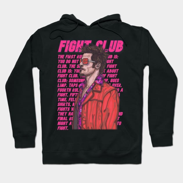 The Rules of Fight Club Hoodie by SpencerHart